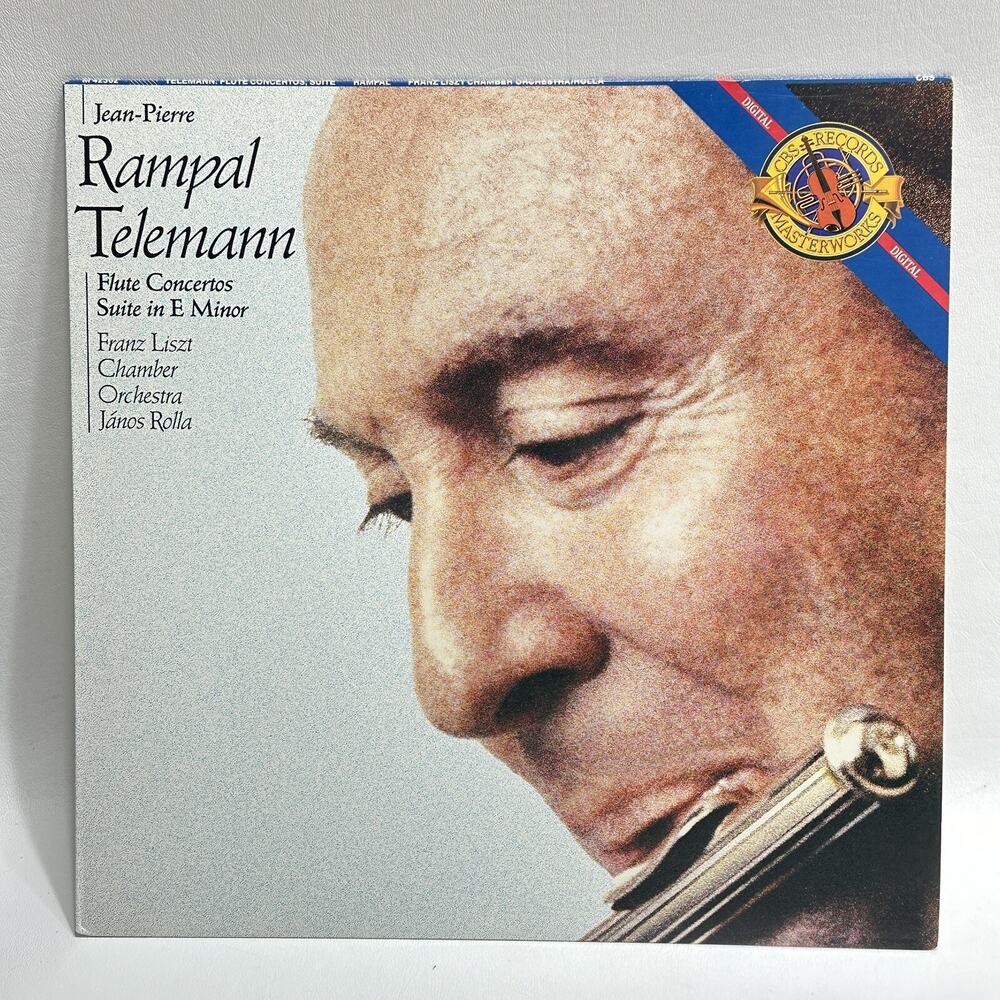 Jean-Pierre Rampal Telemann Flute Concertos Suite e minor LP 1987 CBS Records